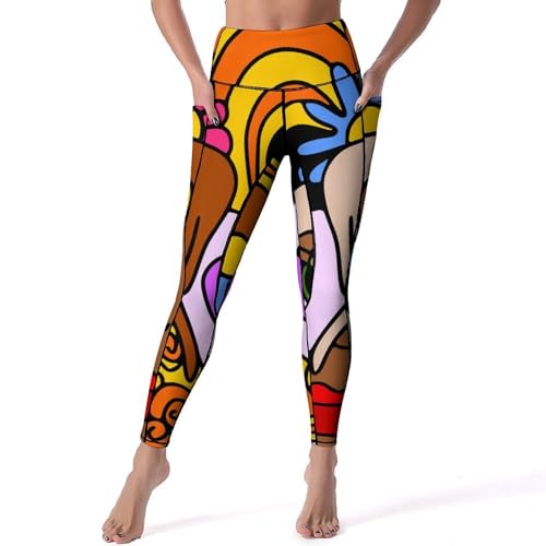 Legging de sport femmes noir taille haute S pour yoga et fitness en salle