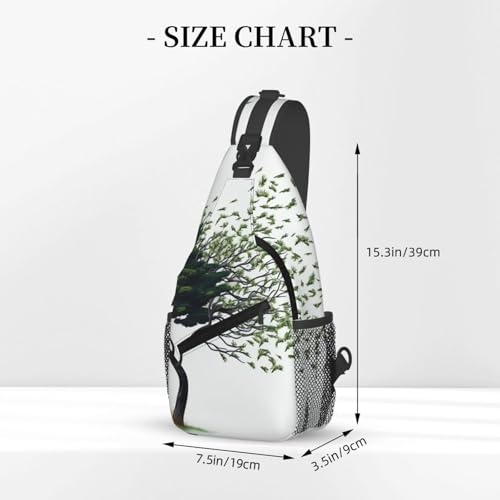 Bolso tipo Sling para Hombre y Mujer Negro Urbano miniatura 2