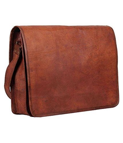 TUZECH-Genuine-Leather-Bag-Handmade-Vintage-Rustic-Cross-Body-Messenger-Courier-Satchel-Bag-Gift-Men-Women-Its-Laptop-Up-to-13-Inches