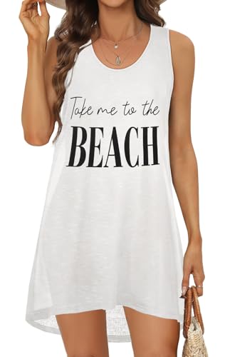 Gosunny Damen Badeanzug Sommer lässig Tank Kleider Strand Bademode...