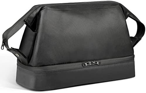 Toiletry Bag for Men, SAMZSKY Travel Accessories Shaving Dopp Kit, All-around Waterproof Bathroom Toiletries Organizer (Black) 1 Toiletry Bag for Men, SAMZSKY Travel Accessories Shaving Dopp Kit, All-around Waterproof Bathroom Toiletries Organizer (Black)