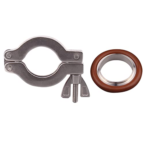 Image of DERNORD Wing Nut Clamp Flange Quick Clamp Stainless Steel 304 with Centering O-Ring (KF-25)