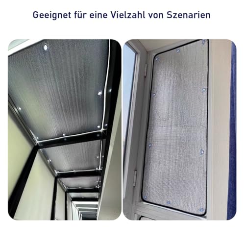 Film anti chaleur réutilisable à ventouse isolation thermique vitrage 180cm - 8