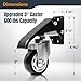 POWERTEC Workbench Caster Kit Set of 4 with Side Mounting Options & 600 lbs Loads, 3 Inch Retractable Stepdown Caster Wheels for Workbenches, Tables, Stands and Equipments (17001)
