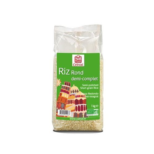 Arróz Semi Integral Redondo 1 Kg De Celnat
