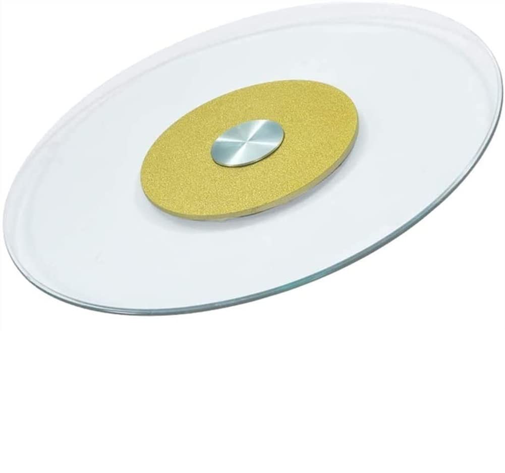 Table à manger rotative avec plateau de service transparent pour repas partagés