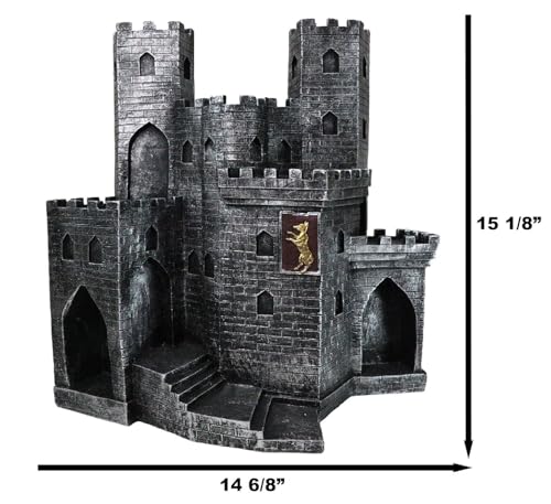 Soporte Escultura Castillo Medieval Borgoña 15 in miniatura 2