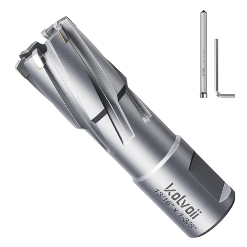 Kolvoii TCT Annular Cutter 13/16" Diameter x 1‑3/8" Depth, Mag Drill Bit