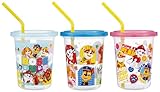 スケーター(Skater) ストロー付 タンブラー 320ml 3個 セット 日本製 パウ・パトロール 26 男の子 SIH3ST-A