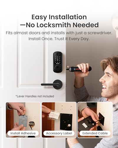 DESLOC B200 Fingerprint Smart Door Lock, Keyless Entry Deadbolt - image 9