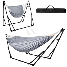 Anyoo Hamaca y Silla Hamaca de Algodón con Soporte...