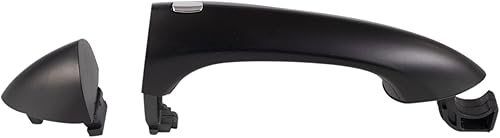 Miniatura 534 de TRQ Manija de la puerta exterior trasera izquierda del lado del conductor negra compatible con Honda Civic 2001-2005