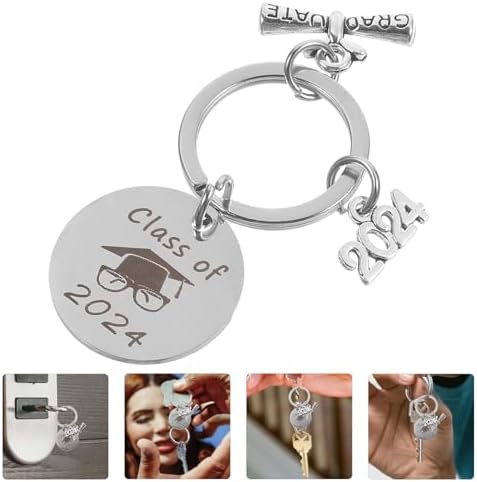 Portachiavi Laurea 2024 In Acciaio Inox Con Incisione 'My Story Is Just Beginning', Regalo Ispiratore Per Laureati - 2
