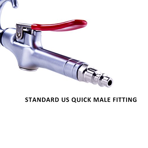 image for JASTIND High Volume Powerful Industrial Air Blow Gun, 17-26 Inch Exten