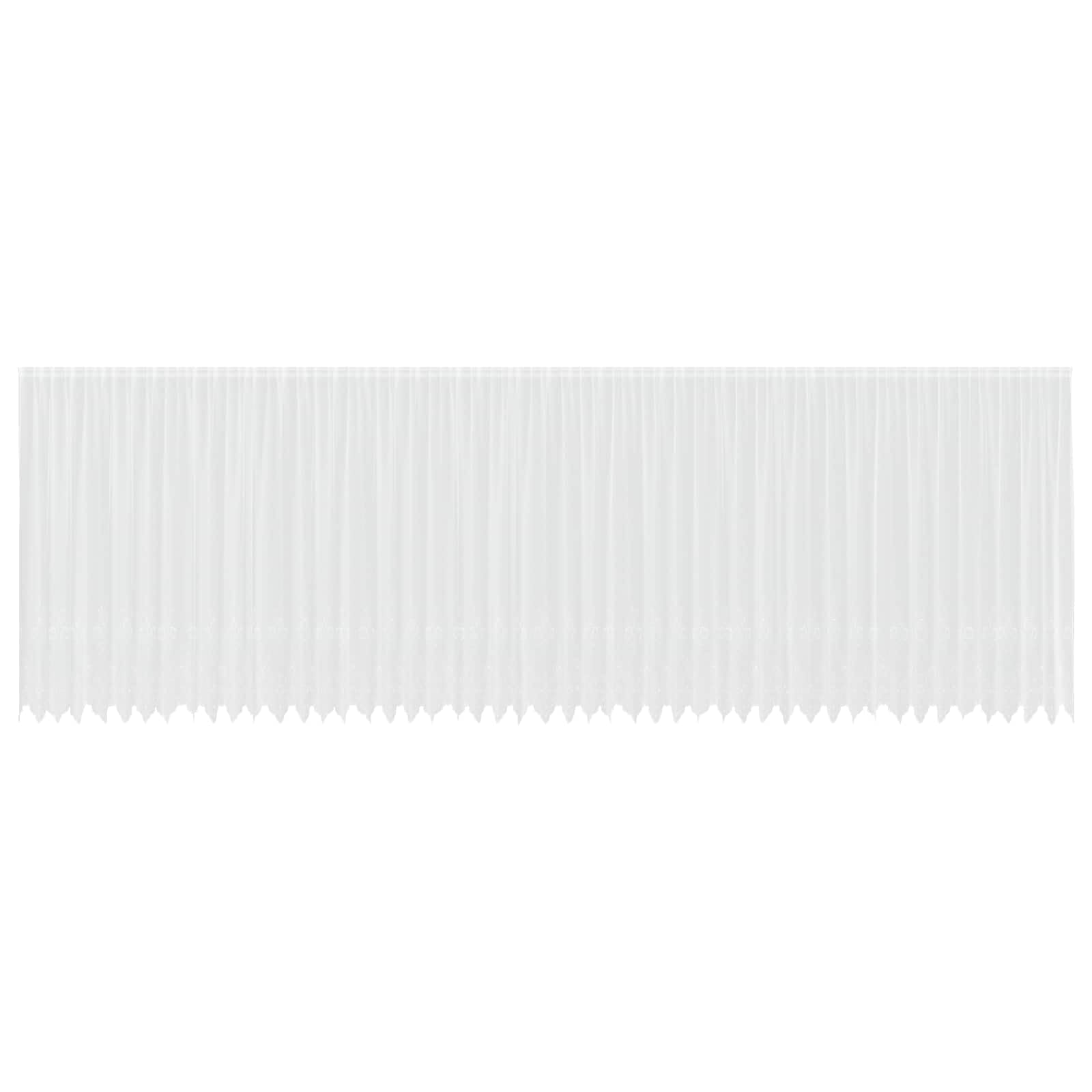 vidaXL Firanka Koronkowa Biały 240 x 1200 cm Poliester