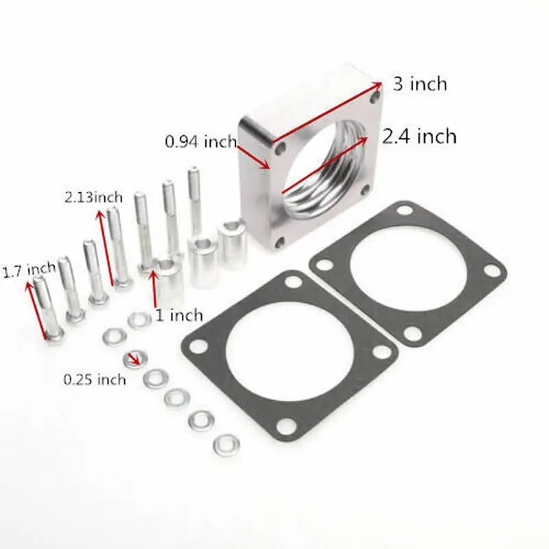 Espaciador cuerpo mariposa para Comanche MJ 4.0L y 2.5L de 4 pernos modelo Etc1068 6