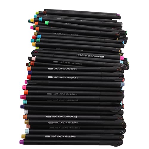 Stylos à Pointe Fine (100 Pièces) aux Couleurs Vives pour Dessin et Loisirs Créatifs