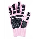 Flydem Hunde Bürsten Katzen Hundebürste Hundebürsten Kurzhaar Langhaar Entfilzungsmesser Unterwollbürsten Unterfellbürste Hund Handschuhe Kämme Haustiere Haarentfernungsbürste,Pink, 22cm