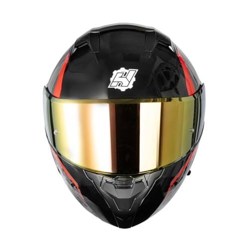 Image of HAX Modular Flip-Up Dual Visor Motorcycle Helmet Adult DOT /ECE Approved
