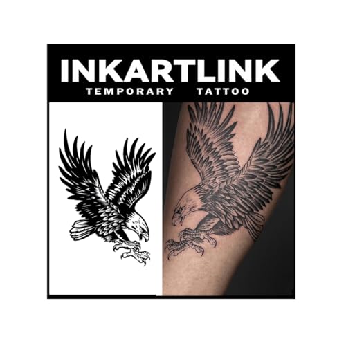INKARTLINK Tattoo Tech,2 Sheets Extra-Large Semi Permanent Tattoo...