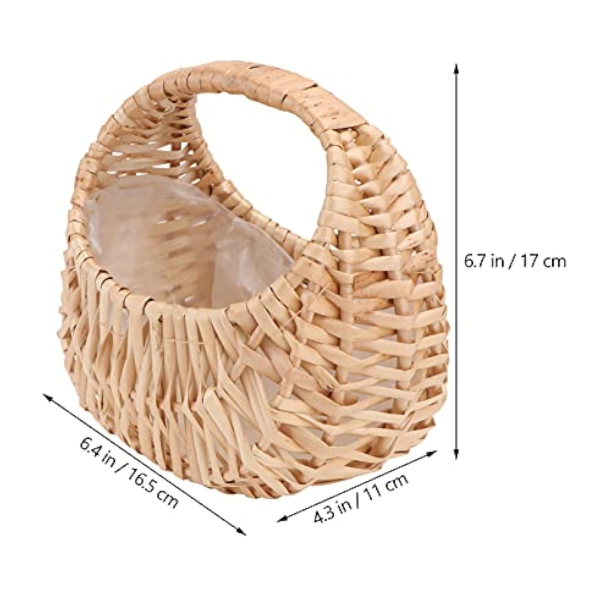 Handmade Willow Woven Storage Basket for Kitchen