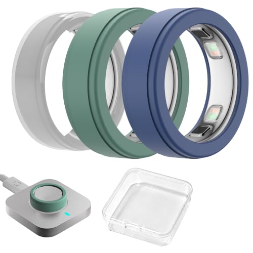 AhaStyle Silicone Ring Covers for Oura Ring Gen 5 (2026) with Storage Case