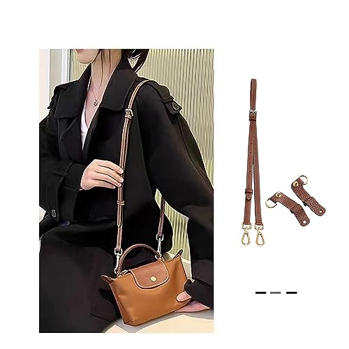 Image of Chispee Leather Bag Shoulder Strap, Purse Straps Replacement Crossbody Adjustable Conversion Kit for Longchamp Mini Bag