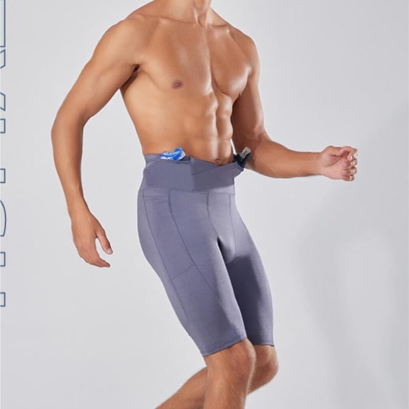 High Waist 5" Compression Shorts Quick Dry Tight Athletic for Gym Marathon Training Unisex