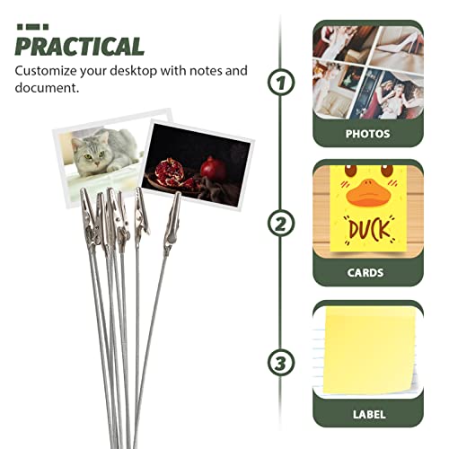 Fenical 8-Branch Tree Style Memo Photo Holder Card Paper Note Clip For Displaying Photos Number Cards #TOP7