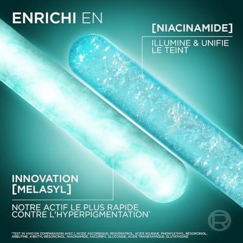 L'Oréal Paris - Sérum Anti-Taches - Enrichi en Mélasyl et Niacinamide - Teint Éclatant et Unifié - Exfoliant Doux - Pour Tous Types de Peau - Bright Reveal - 30 ml