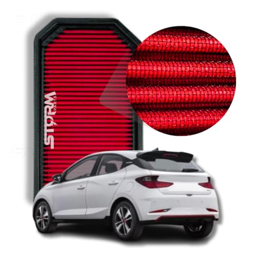 Filtro de Ar Esportivo Inbox Hb20 Motor 1.0 Turbo Ano 2016 a 2019 12v Flex Rs Filter Comfort Plus Style Manual Flex