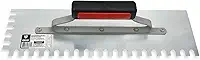 Desempenadeira Dentada Galo Aço Temperado 400mm X 120mm Cabo Fechado Para Argamassa Azulejo Contra Piso Original P/Pedreiro - (307/04)