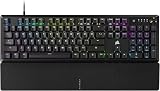 CORSAIR K70 CORE RGB Mechanical Wired Gaming Keyboard with Palmrest – Pre-Lubed MLX Red Linear Switches, SOCD, ABS Double-Shot Keycaps, Sound Dampening, Media Control Dial, QWERTY NA – Black