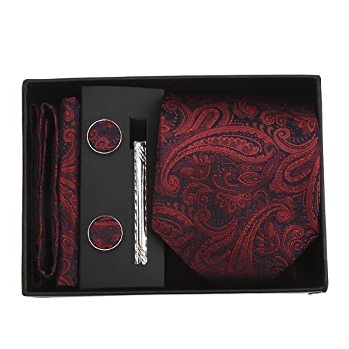 Set de 5 corbatas para hombre con clip y bufanda miniatura 1
