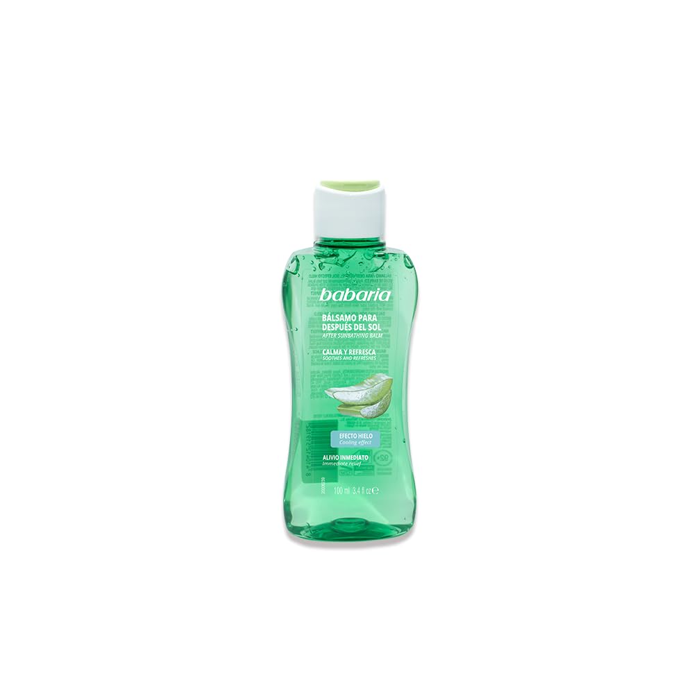 Babaria - After Sun Aloe Vera efekt lodu | Krem nawilżający do twarzy dla mężczyzn i kobiet z efektem lodu | Krem do twarzy dla mężczyzn i kobiet | Krem do twarzy z aloesem