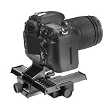 Głowica gimbala, RYH 4-drożny statyw do makrofotografii z szyną do ustawiania ostrości i głowicą do zdjęć zbliżeniowych ze śrubą 1/4" do aparatu DSLR(Plastic version)