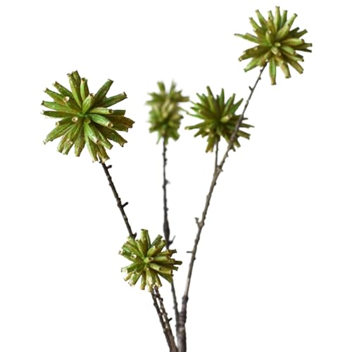 Melorca&Guilla Artificial Plants,4PCS 35.4" Green Faux Branches for Vase,Faux Greenery