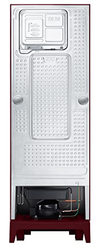 Image of Samsung 236L 2 Star Inverter Frost-Free Convertible 3 In 1 Curd Maestro Double Door Refrigerator Appliance (RT28C3C32RZ /HL,Midnight Blossom Red) Base Stand Drawer