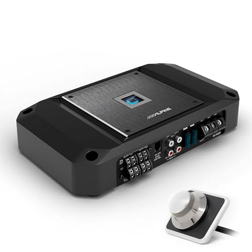 Alpine R2-A60F R-Series 4-Channel Amplifier & Alpine RUX-H01 Remote Bass Knob Bundle