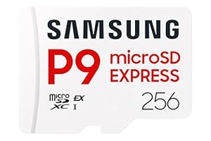 Samsung P9 Express microSD Express 256 GB, High-Speed Gaming Speicherkarte für Nintendo Switch 2, bis 800 MB/s Lesen, bis 200 MB/s Schreiben, Für 4K UHD Video, Konsolen und Kameras, MB-MK256T/WW