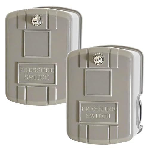 Well Pump Pressure Switch 2-Pack 40-60 PSI 1/4 NPT Adjustable