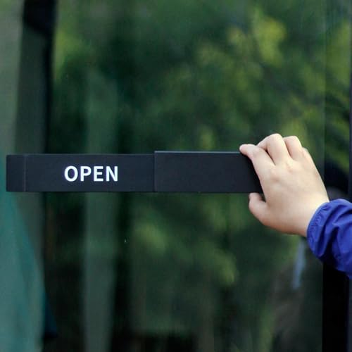 Panneau ouvert fermé avec indicateur de porte coulissante double face