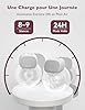Momcozy S9 Pro Tire Lait Electrique Actualisé, Tire-lait Mains Libres Avec Batterie à Longue Durée et écran LED, Tire Lait Portable Avec 2 Modes et 9 Niveaux - 24mm (Gris, 2 Pack)