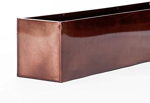 24in. Oil-Rubbed Bronze Metal Window Box Liners
