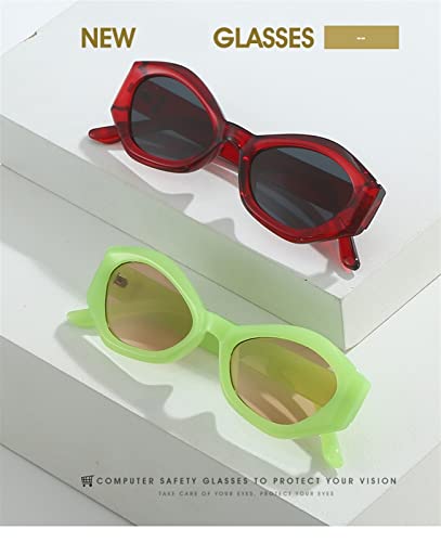 ZENYS Small Frame Fashion Retro Sunglasses Men and Women (Color : 2, Size : 1)2