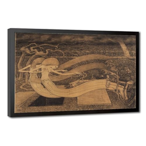 Toile Jan Toorop Cadre Suspendu pour Habiller un Grand Mur Nu Salon ou Bureau