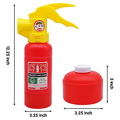 JOYIN Automatic Bubble Maker Fire Extinguisher Bubble Blower Machine with Bubble Solution (100 ml) for Kids, Indoor and Outdoor Play, Summer Themed Party and Birthday