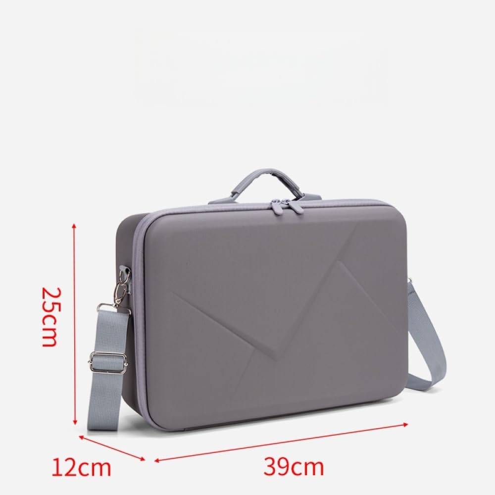 Avata 360 Gogle N3 futerał, przenośna torba podróżna o dużej pojemności torba na ramię wodoodporna PU pokrowiec ochronny pudełko do DJI Avata 360 Motion Fly More Combo akcesoria organizer, Szary