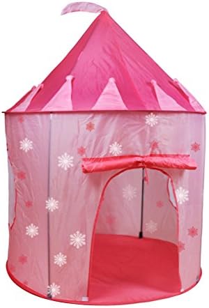 Maye Tanco Kid Pink Princess Castle Play-doll House and Snowflake Ice Castle for Your Little Princess