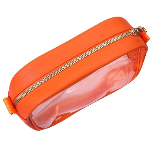 Image of Clear Bag for Stadium Events, Game Day Transparent Crossbody Purse, Stadium Approved Clear Bag for Concerts Sports Events